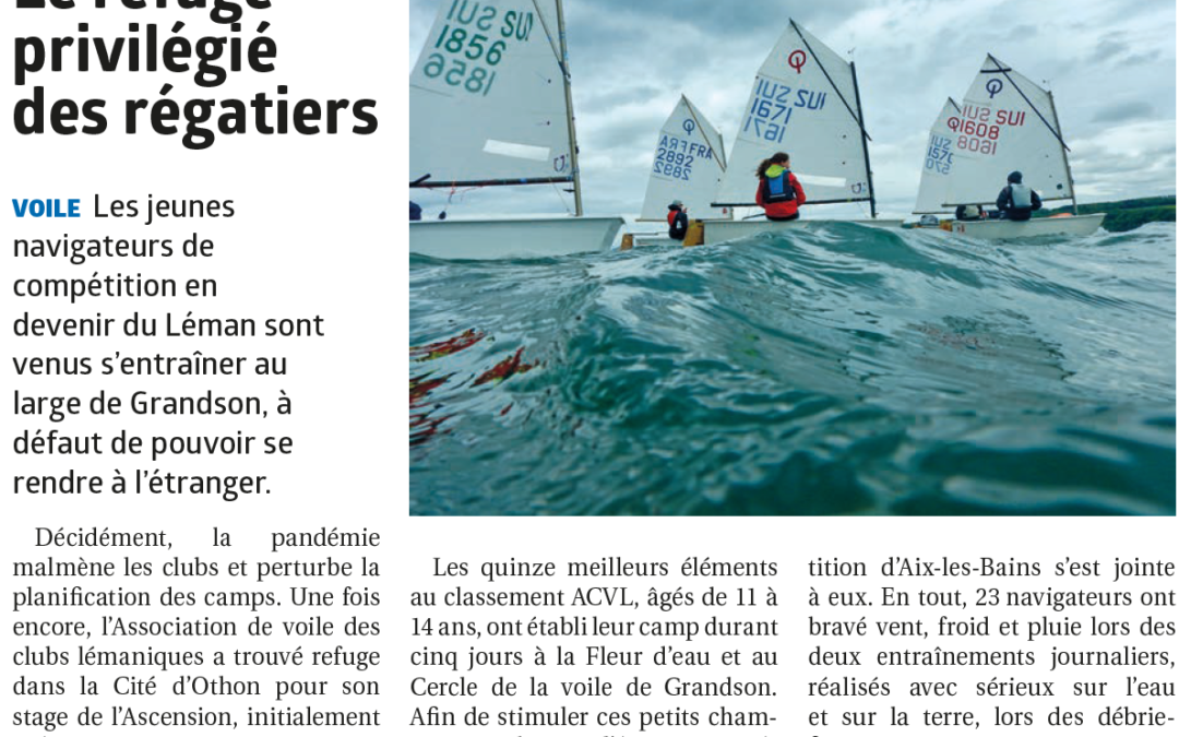 Espoirs ACVL en camp d&rsquo;Optmist à Grandson.