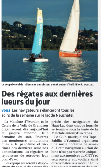 Annonce, semaine du soir