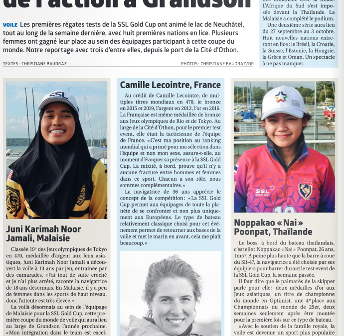 La voile, aussi un sport féminin.