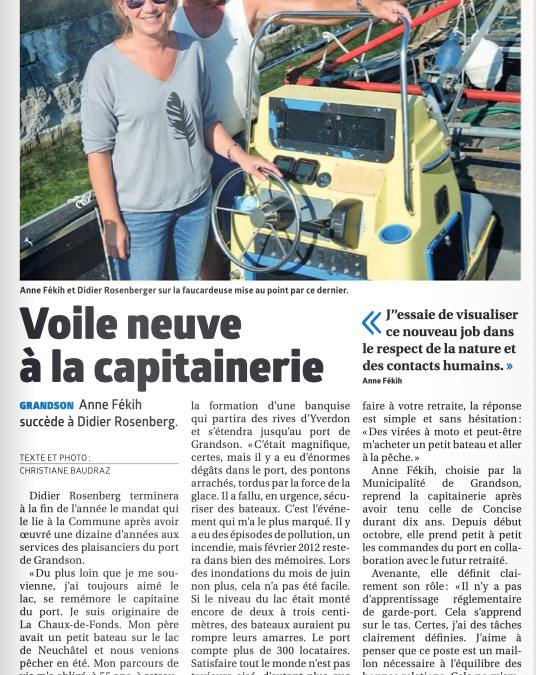 Du changement à la Capitainerie du port.