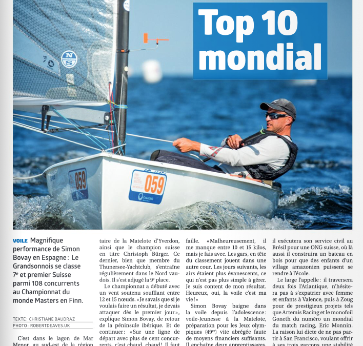 Simon Bovay dans le top 10.