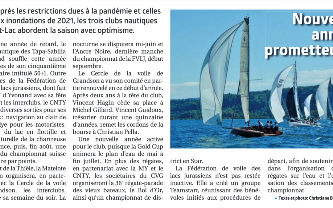Début de saison dans le haut-lac.