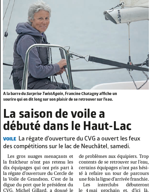 Coup d’envoi de la saison.