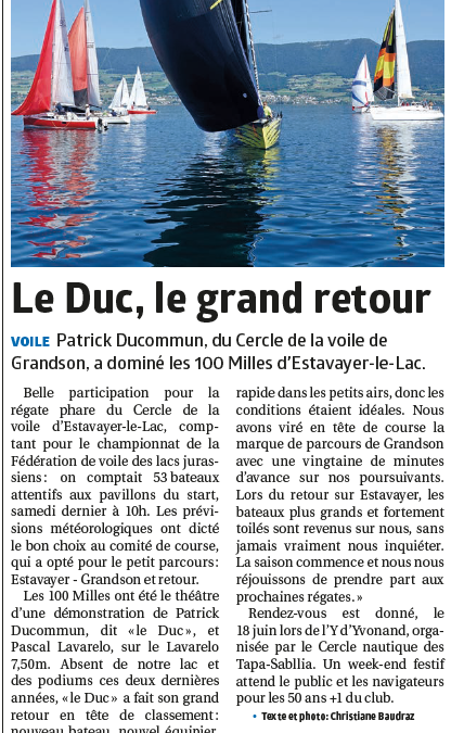 100 Milles de Pentecôte.