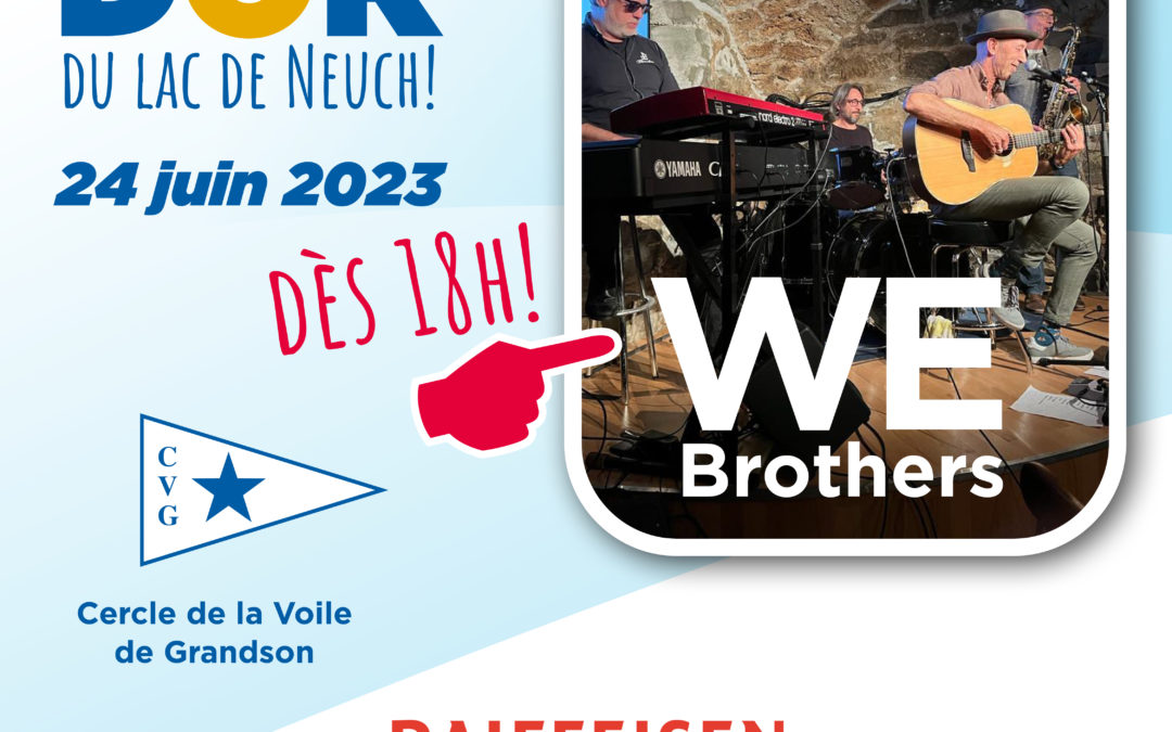 We Brothers animera la soirée du Bol d’Or du lac de Neuchâtel
