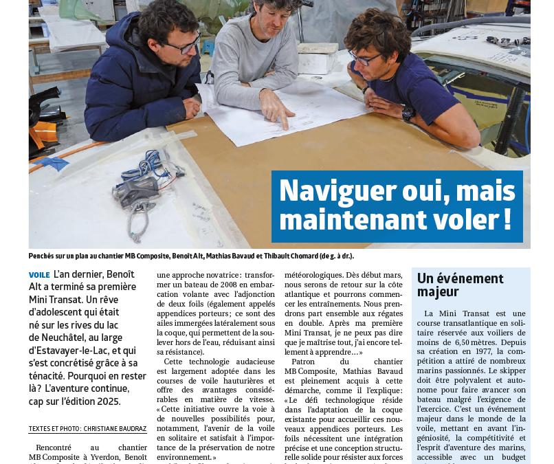 Naviguer oui, maintenant voler !