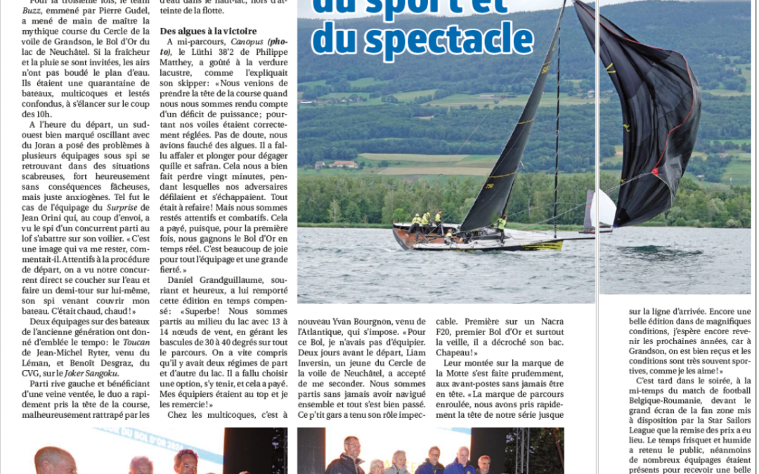 Bol d’Or, du vent, du sport et du spectacle.