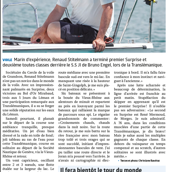 Surprise à la Translémanique en solitaire