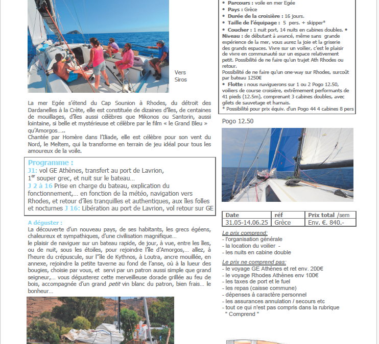 Sortie en mer MY – CVG 2025