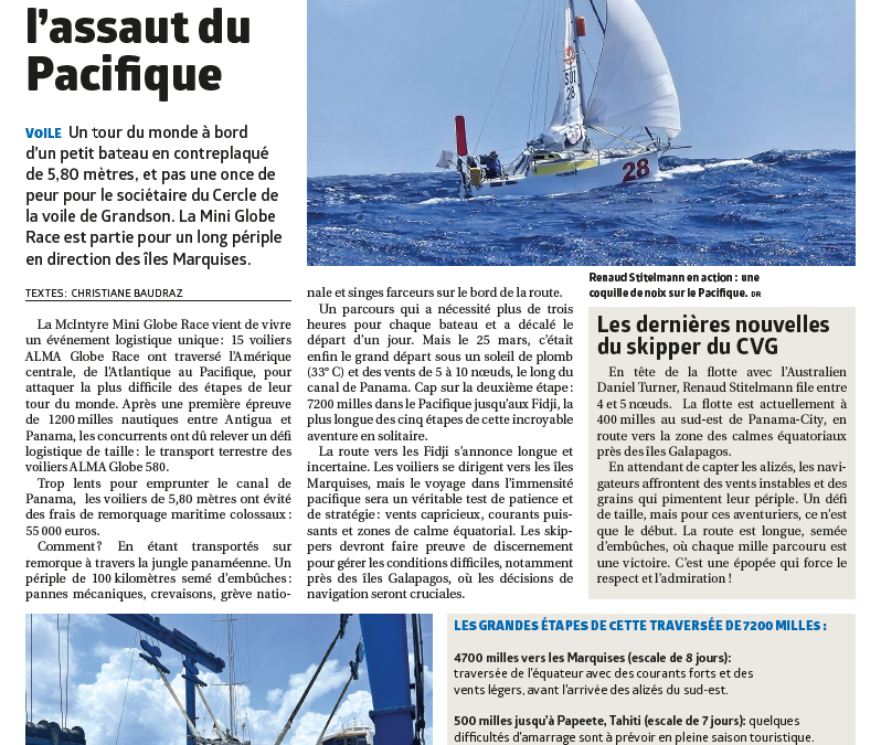 Renaud Stitelmann se lance dans le Pacifique