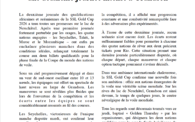 SSL Gold Cup, deuxième jour des qualifications
