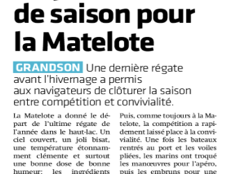 Régate de clôture.